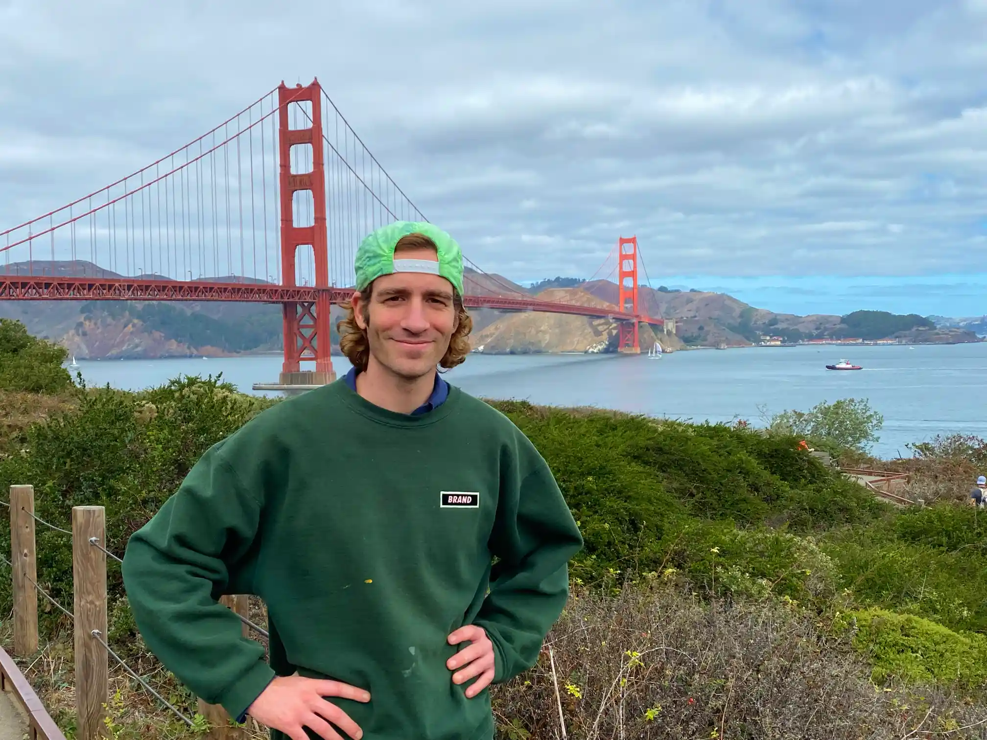 Me in front of the golden gate bridge